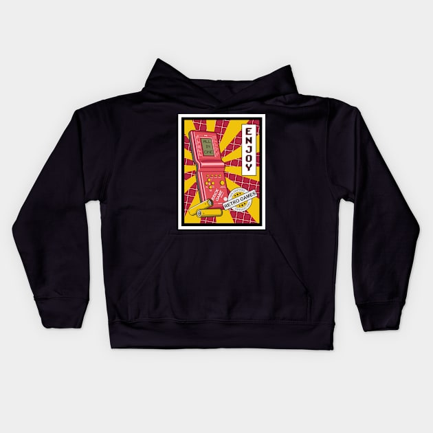 The Brick Game Kids Hoodie by VoidArtWear